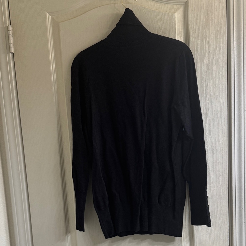 DG2 by Diane Gilman Black Turtleneck Sweater